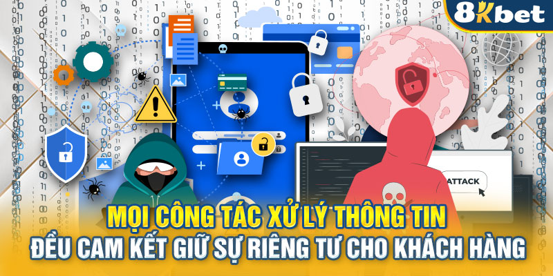 Mọi công tác xử lý thông tin điều cam kết giữ sự riêng tư cho khách hàng